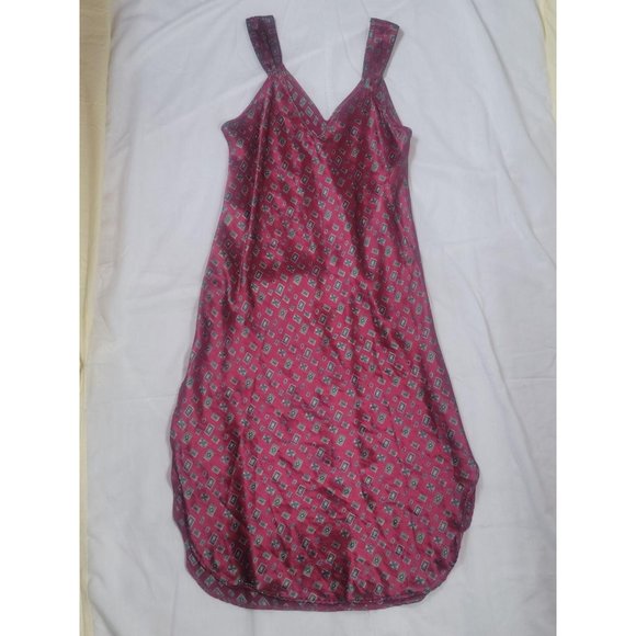 Lily Of France Womens Medium M Nightgown Red Sleep - Picture 5 of 5